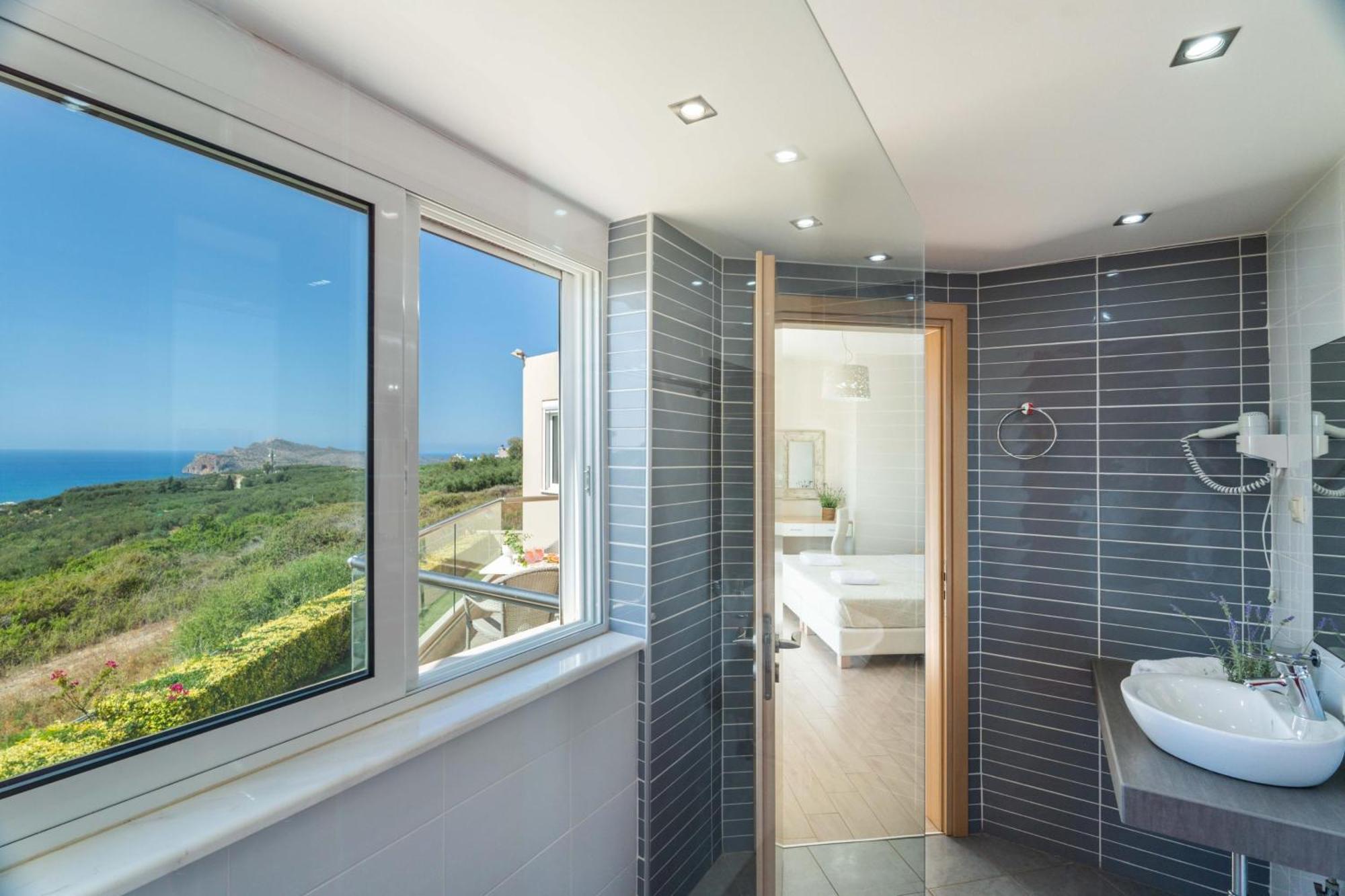 Villa Ariella With Sea View Agia Marina Buitenkant foto