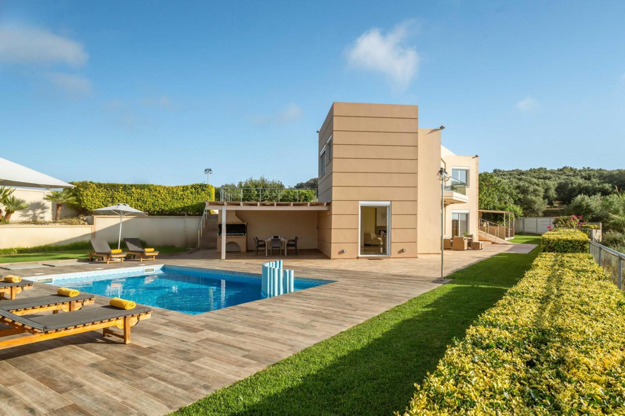Villa Ariella With Sea View Agia Marina Buitenkant foto