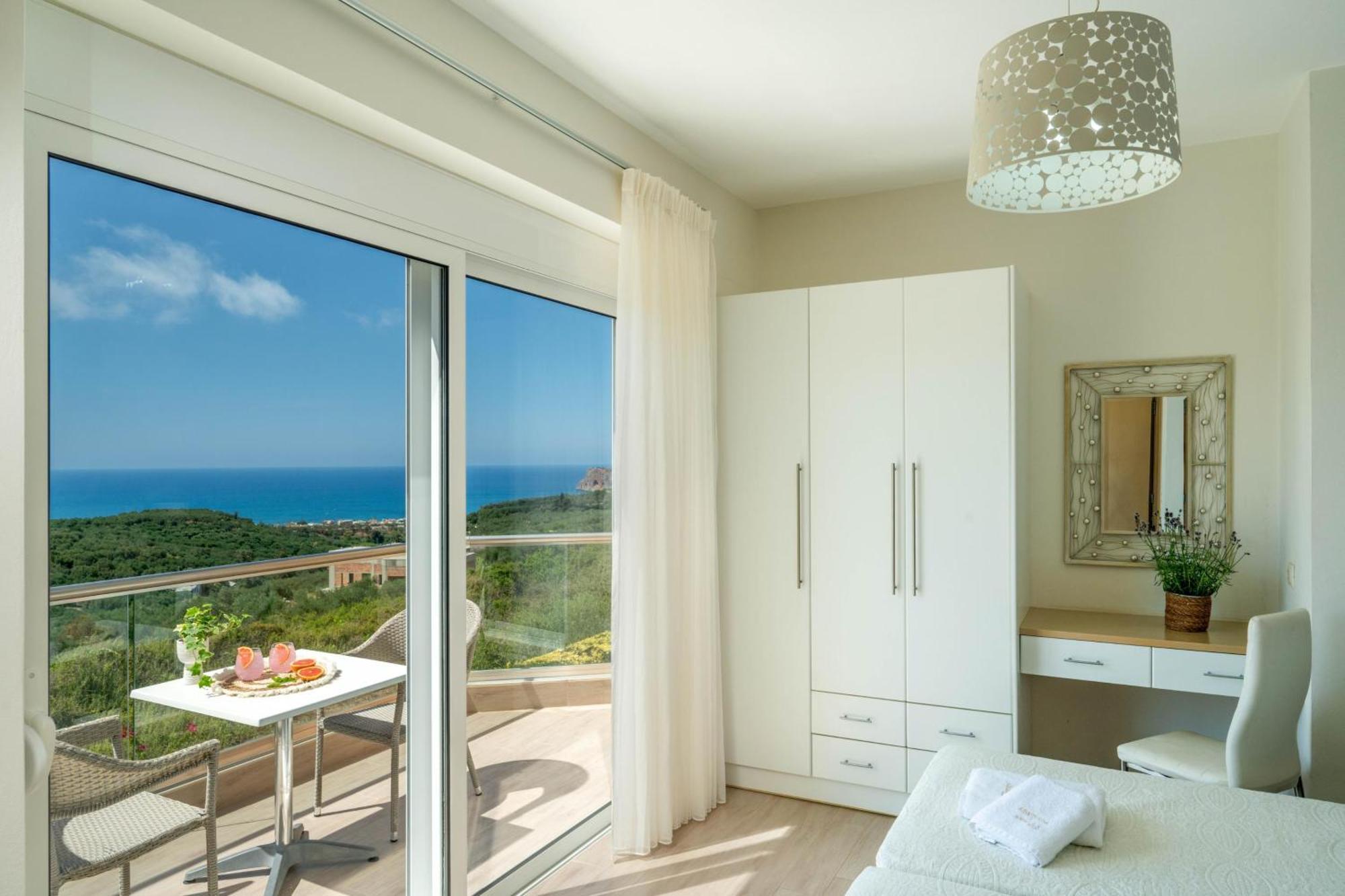 Villa Ariella With Sea View Agia Marina Buitenkant foto