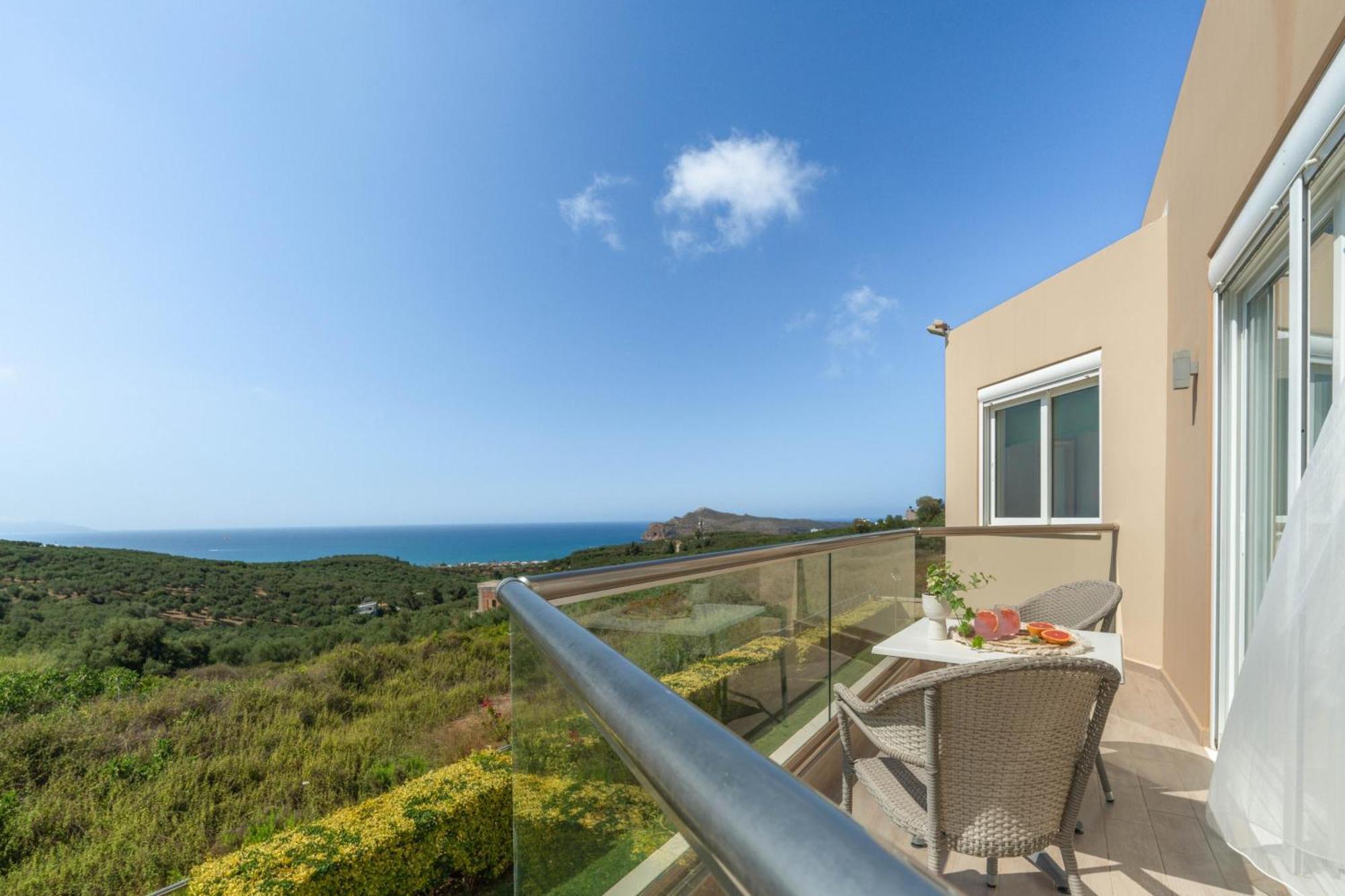 Villa Ariella With Sea View Agia Marina Buitenkant foto
