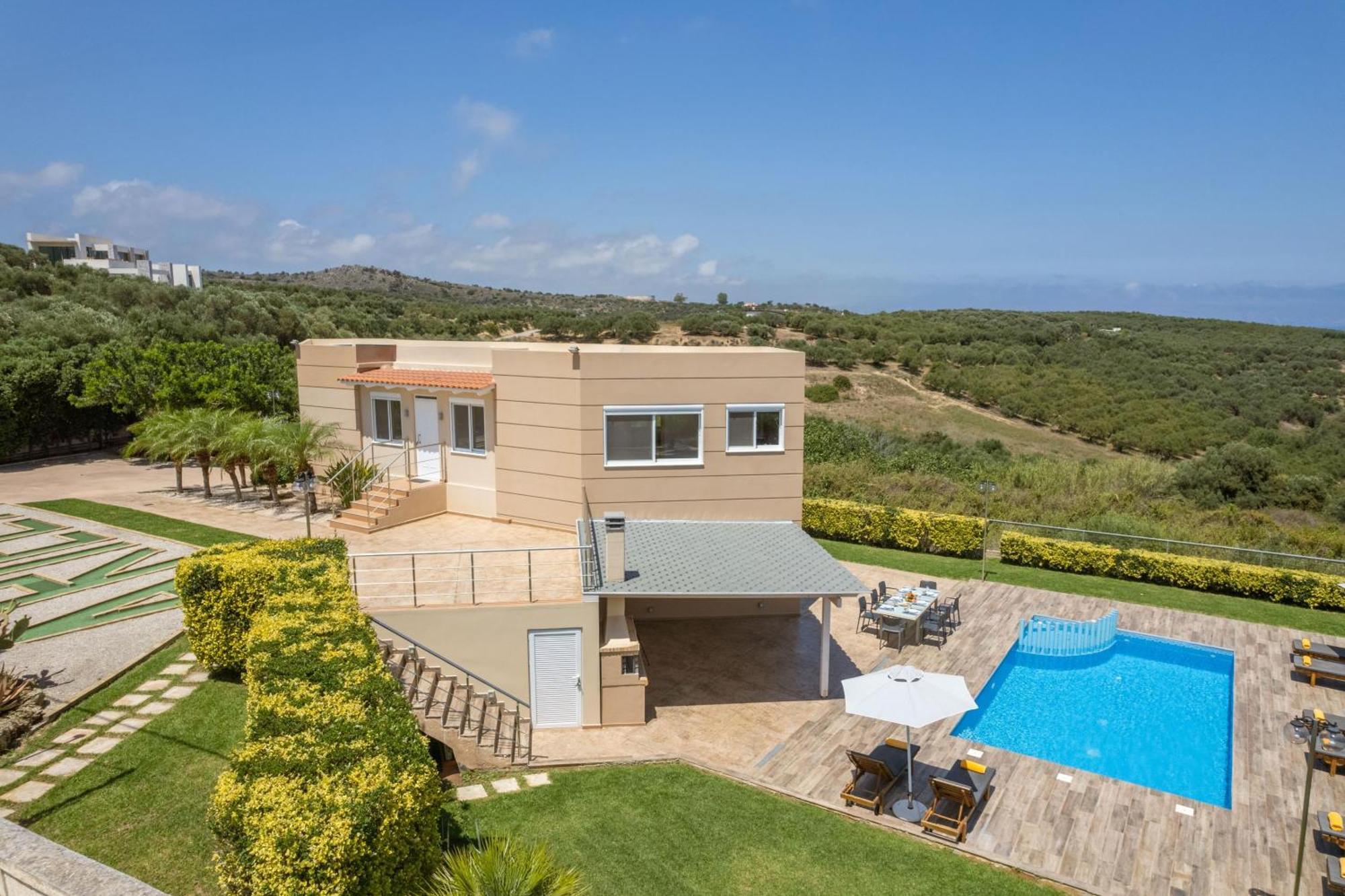 Villa Ariella With Sea View Agia Marina Buitenkant foto