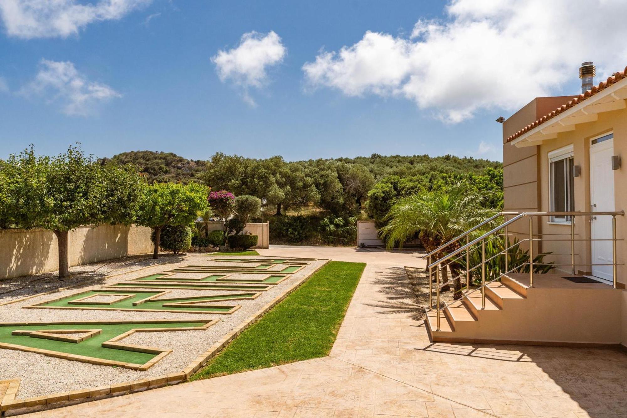 Villa Ariella With Sea View Agia Marina Buitenkant foto