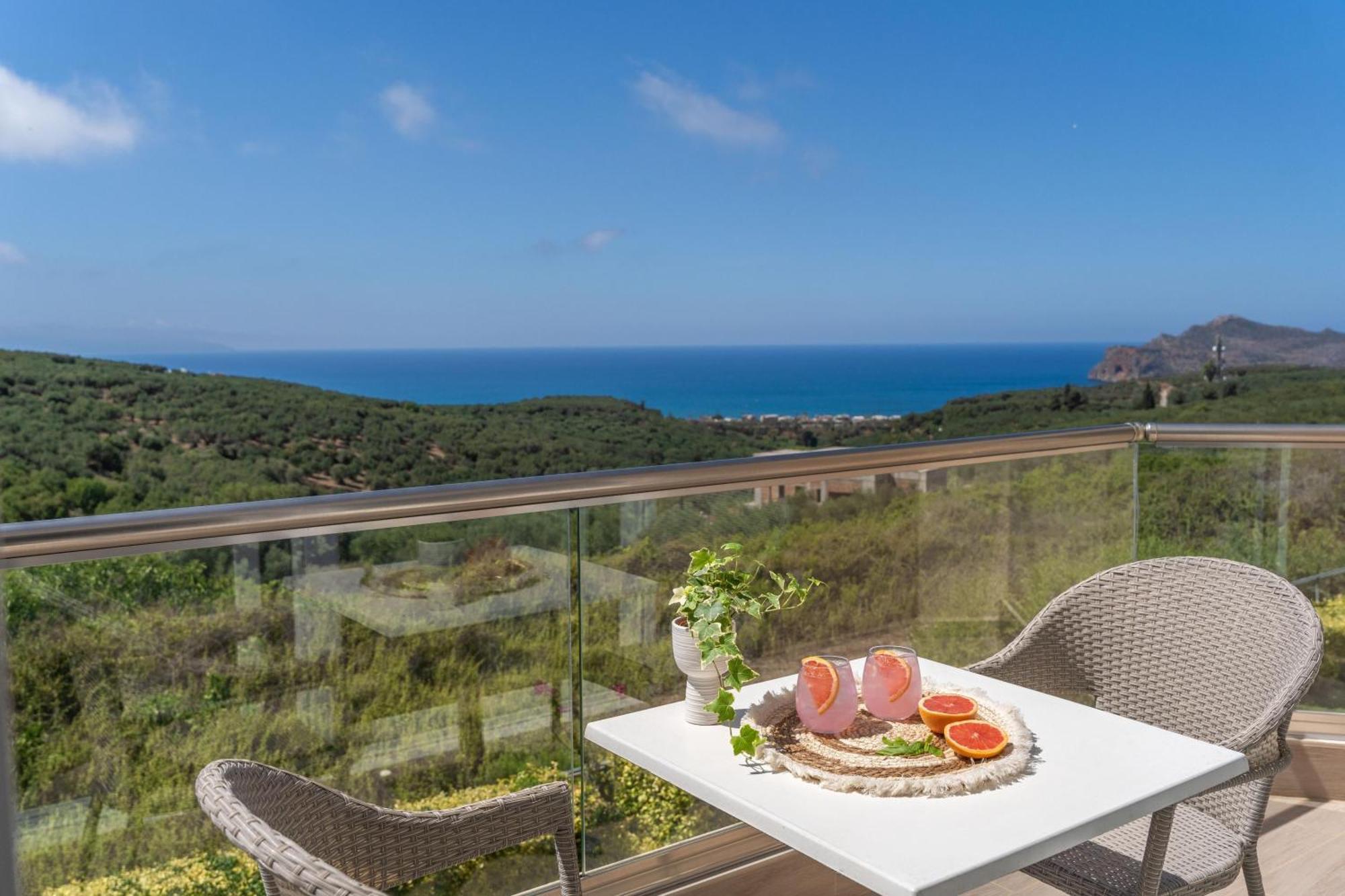 Villa Ariella With Sea View Agia Marina Buitenkant foto