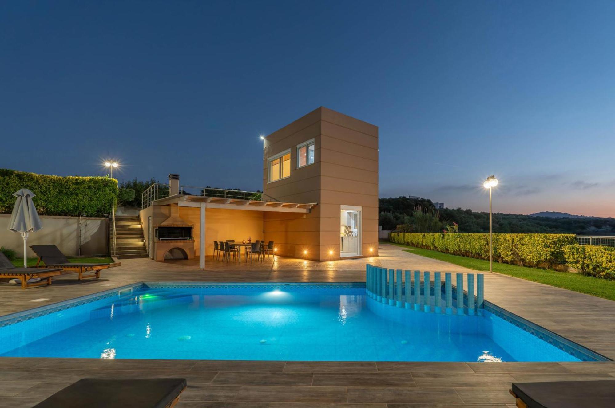 Villa Ariella With Sea View Agia Marina Buitenkant foto